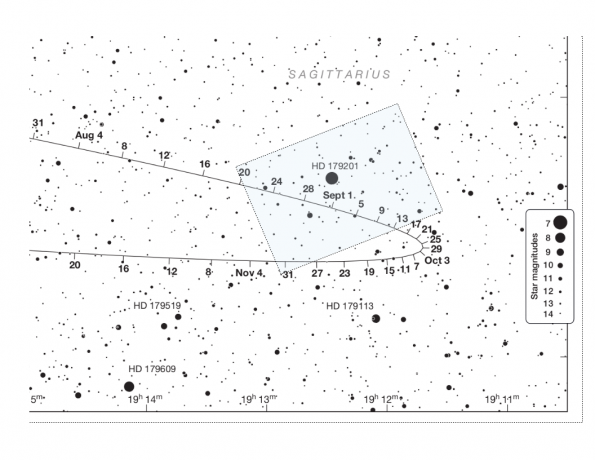 Pluto Close Up Star Chart